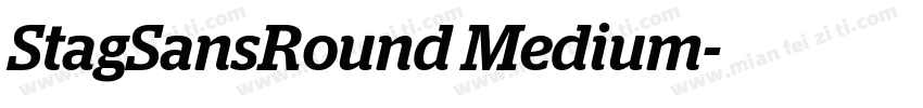 StagSansRound Medium字体转换
